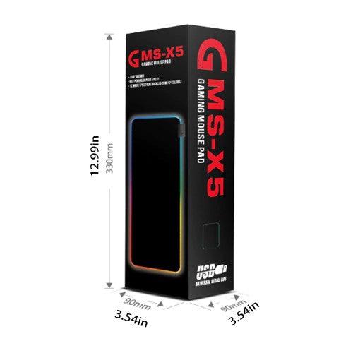 GMS-X5 RGB Light Gaming Mouse Pad Keyboard Mat USB Foldable Non-Slip with Smooth Waterproof Surface - 80 x 30 cm - Toytexx GMS-X5 RGB Light Gaming Mouse Pad Keyboard Mat USB Foldable Non-Slip with Smooth Waterproof Surface - 80 x 30 cm - Toytexx